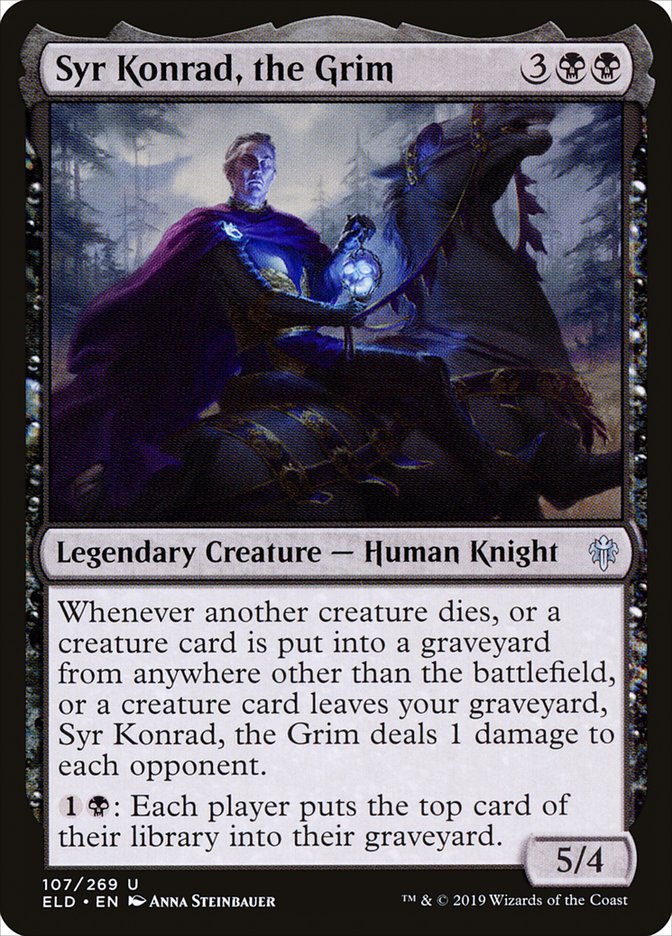 Syr Konrad, the Grim [Throne of Eldraine] | The Clever Kobold