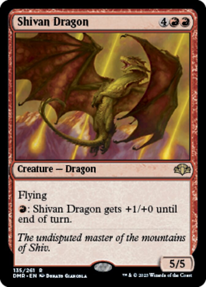 Shivan Dragon [Dominaria Remastered] | The Clever Kobold