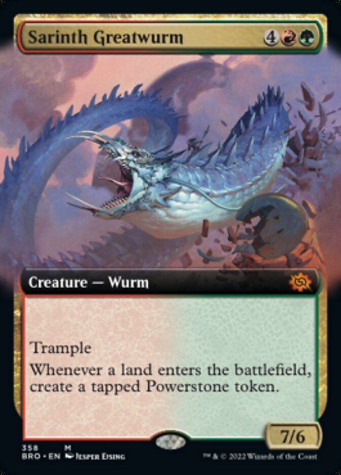 Sarinth Greatwurm (Extended Art) [The Brothers' War] | The Clever Kobold