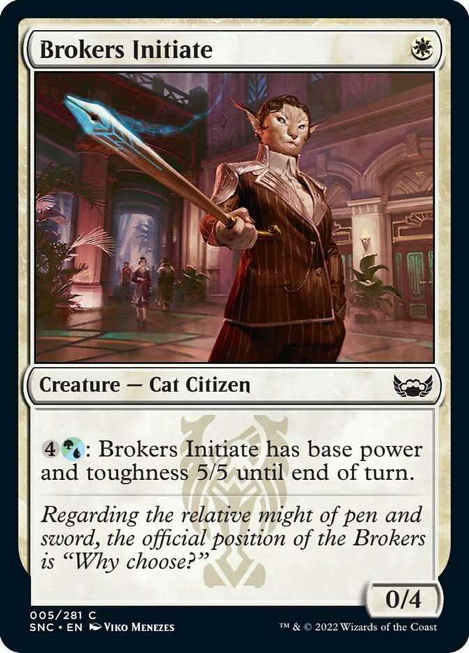 Brokers Initiate [Streets of New Capenna] | The Clever Kobold