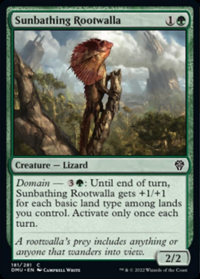 Sunbathing Rootwalla [Dominaria United] | The Clever Kobold