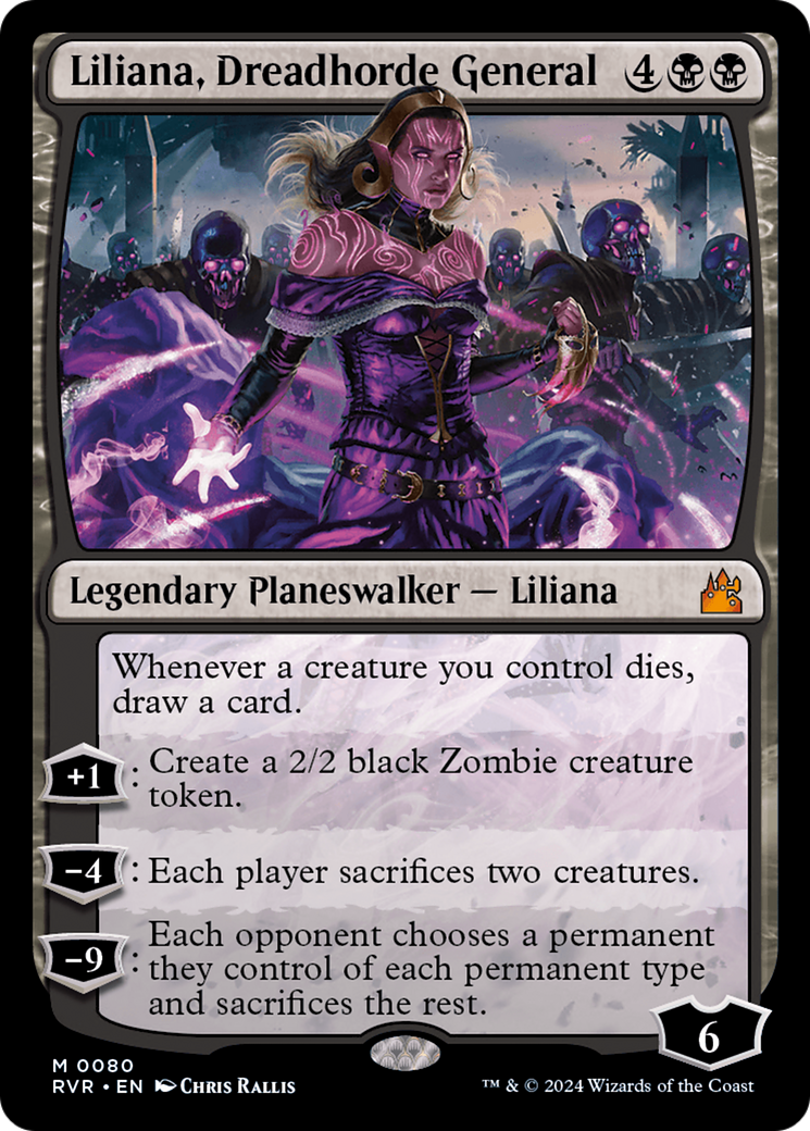 Liliana, Dreadhorde General [Ravnica Remastered] | The Clever Kobold