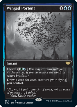 Winged Portent [Innistrad: Double Feature] | The Clever Kobold