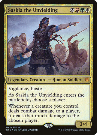 Saskia the Unyielding [Commander 2016] | The Clever Kobold