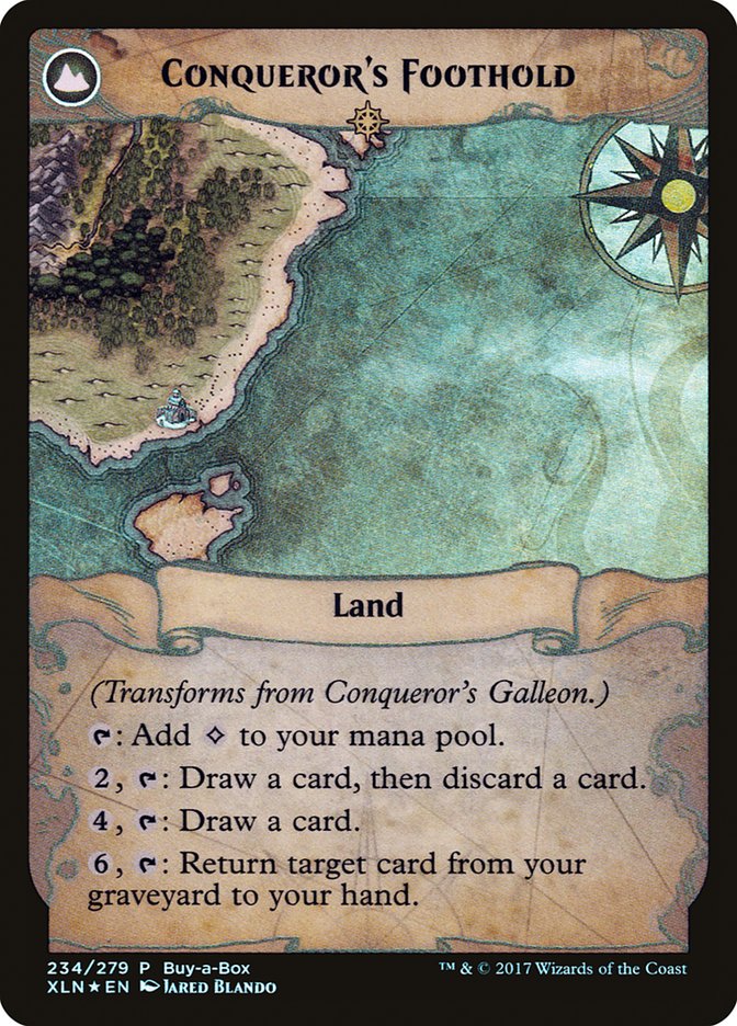 Conqueror's Galleon // Conqueror's Foothold (Buy-A-Box) [Ixalan Treasure Chest] | The Clever Kobold