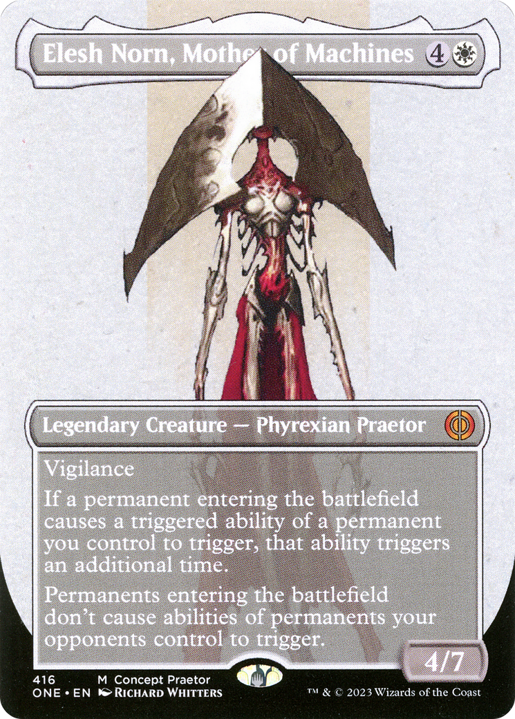 Elesh Norn, Mother of Machines (Borderless Concept Praetors) [Phyrexia: All Will Be One] | The Clever Kobold