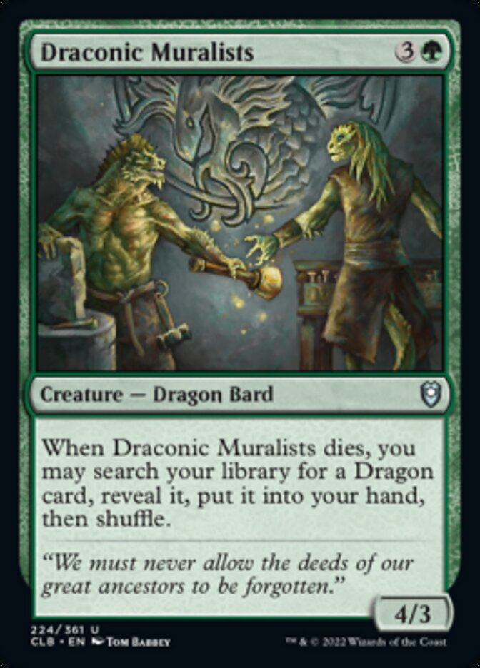 Draconic Muralists [Commander Legends: Battle for Baldur's Gate] | The Clever Kobold