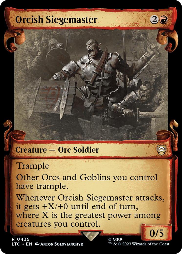 Orcish Siegemaster [The Lord of the Rings: Tales of Middle-Earth Commander Showcase Scrolls] | The Clever Kobold