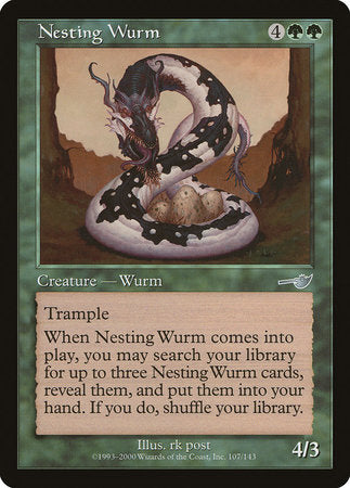 Nesting Wurm [Nemesis] | The Clever Kobold