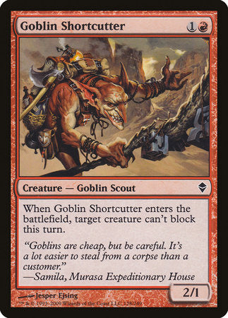 Goblin Shortcutter [Zendikar] | The Clever Kobold