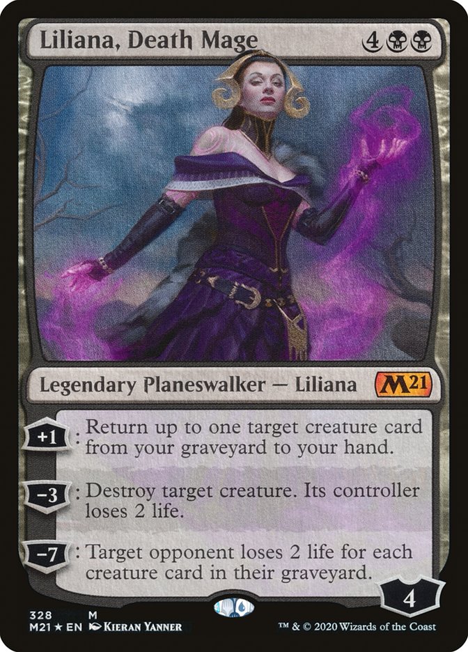 Liliana, Death Mage [Core Set 2021] | The Clever Kobold