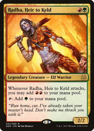 Radha, Heir to Keld [Duel Decks: Mind vs. Might] | The Clever Kobold