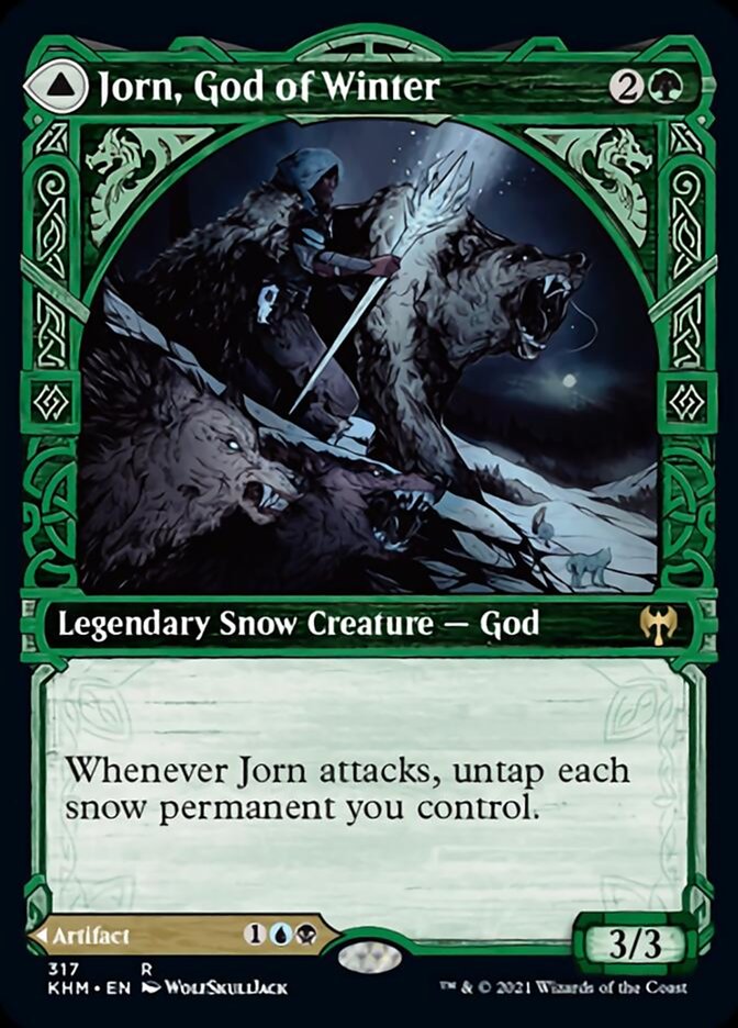 Jorn, God of Winter // Kaldring, the Rimestaff (Showcase) [Kaldheim] | The Clever Kobold