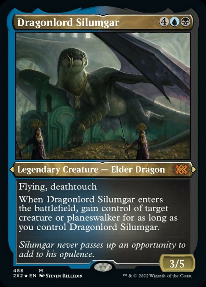 Dragonlord Silumgar (Foil Etched) [Double Masters 2022] | The Clever Kobold