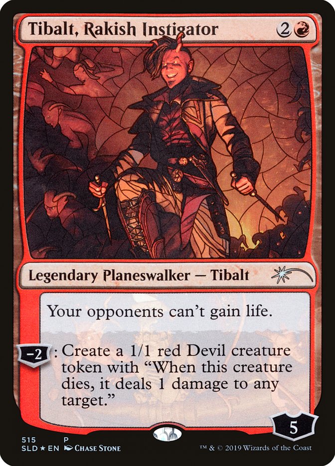 Tibalt, Rakish Instigator (Stained Glass) [Secret Lair Drop Promos] | The Clever Kobold