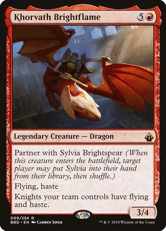 Khorvath Brightflame [Battlebond] | The Clever Kobold