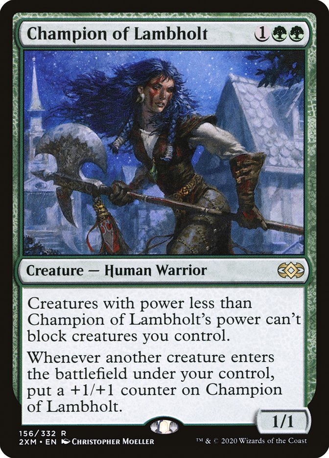 Champion of Lambholt [Double Masters] | The Clever Kobold