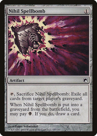 Nihil Spellbomb [Scars of Mirrodin] | The Clever Kobold
