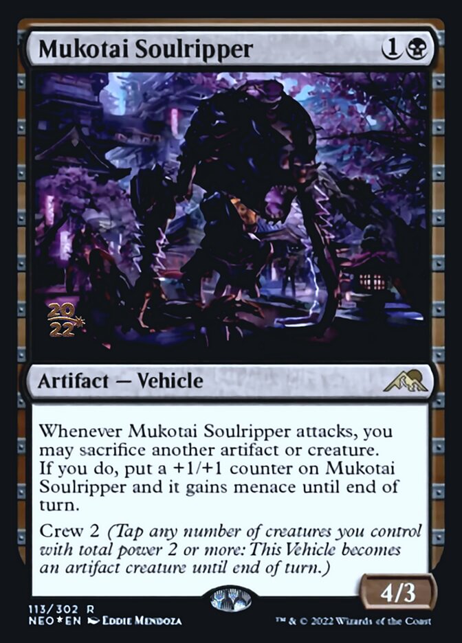 Mukotai Soulripper [Kamigawa: Neon Dynasty Prerelease Promos] | The Clever Kobold