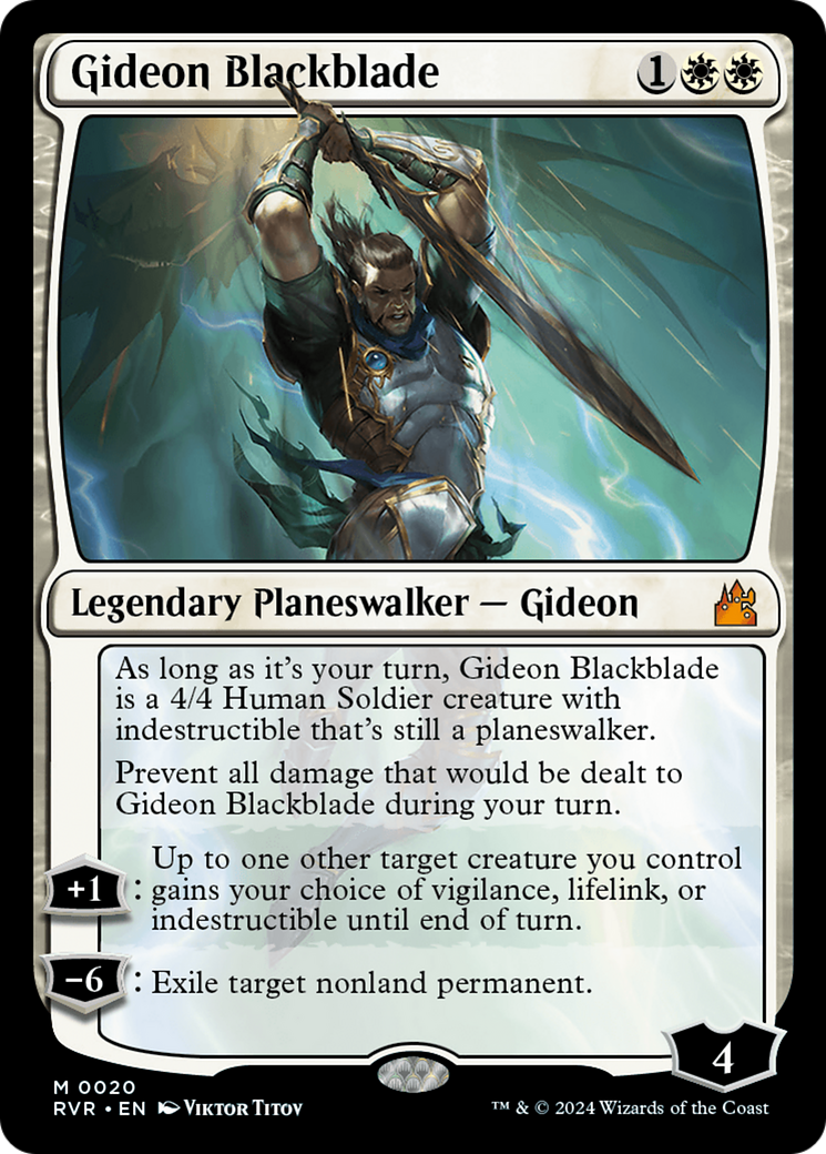 Gideon Blackblade [Ravnica Remastered] | The Clever Kobold