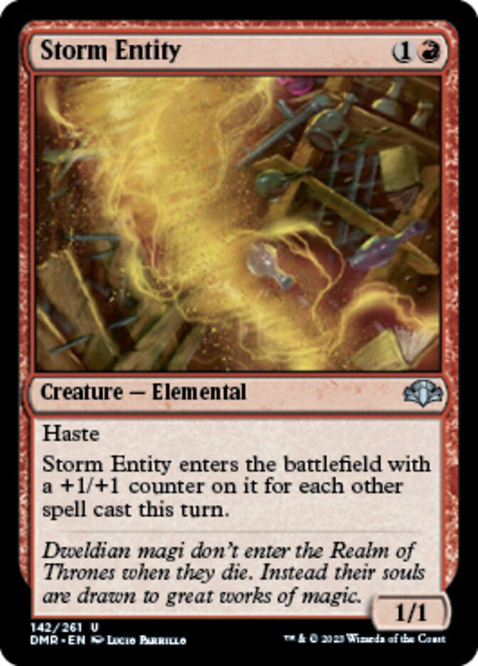 Storm Entity [Dominaria Remastered] | The Clever Kobold