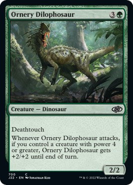 Ornery Dilophosaur [Jumpstart 2022] | The Clever Kobold