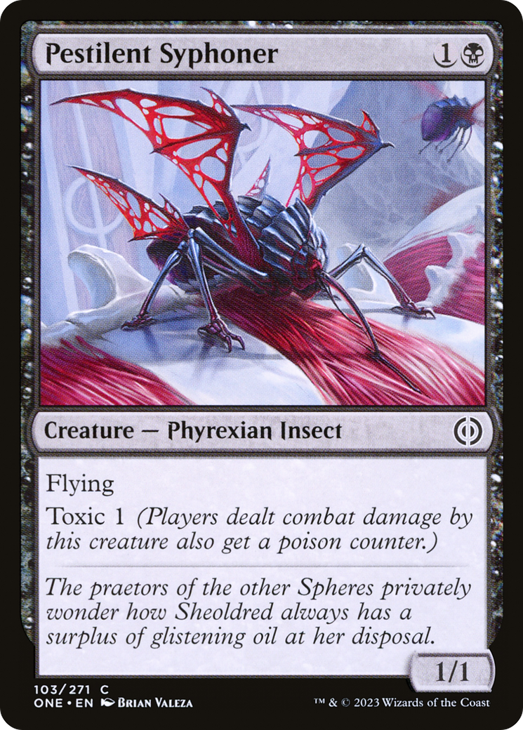 Pestilent Syphoner [Phyrexia: All Will Be One] | The Clever Kobold