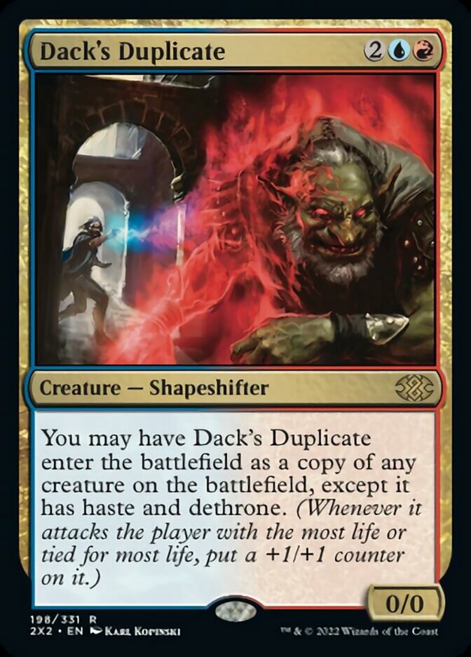 Dack's Duplicate [Double Masters 2022] | The Clever Kobold