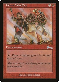 Ghitu War Cry [Urza's Legacy] | The Clever Kobold