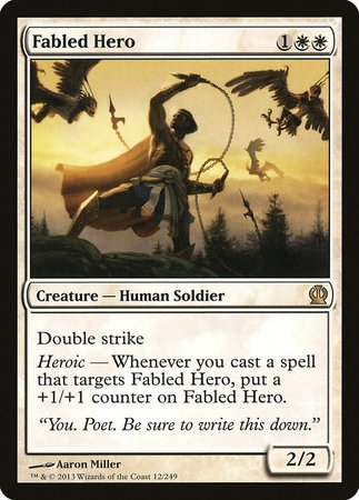 Fabled Hero [Theros] | The Clever Kobold