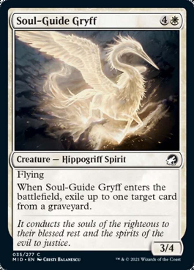 Soul-Guide Gryff [Innistrad: Midnight Hunt] | The Clever Kobold