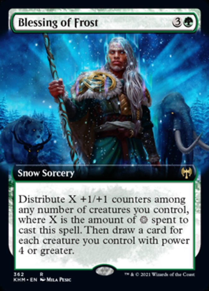 Blessing of Frost (Extended Art) [Kaldheim] | The Clever Kobold