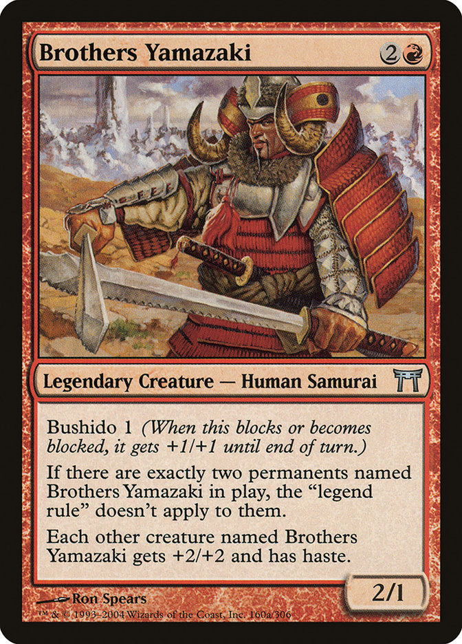 Brothers Yamazaki (160a/306) [Champions of Kamigawa] | The Clever Kobold