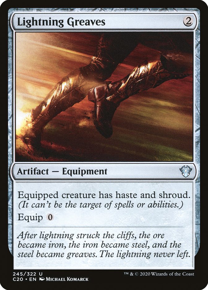 Lightning Greaves [Commander 2020] | The Clever Kobold