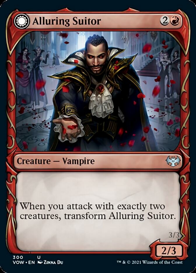 Alluring Suitor // Deadly Dancer (Showcase Fang Frame) [Innistrad: Crimson Vow] | The Clever Kobold