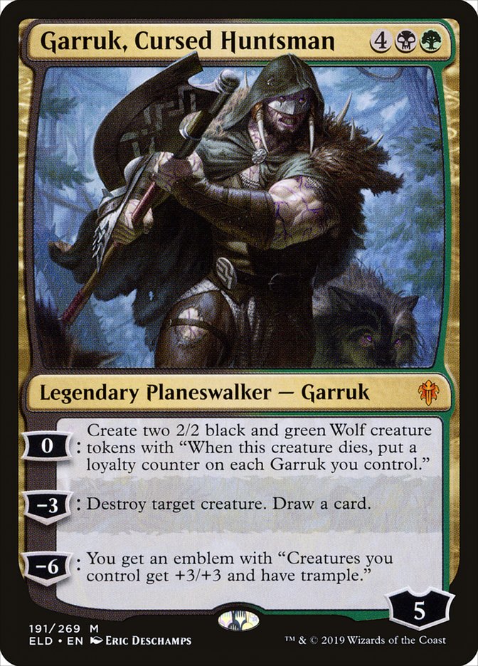 Garruk, Cursed Huntsman [Throne of Eldraine] | The Clever Kobold