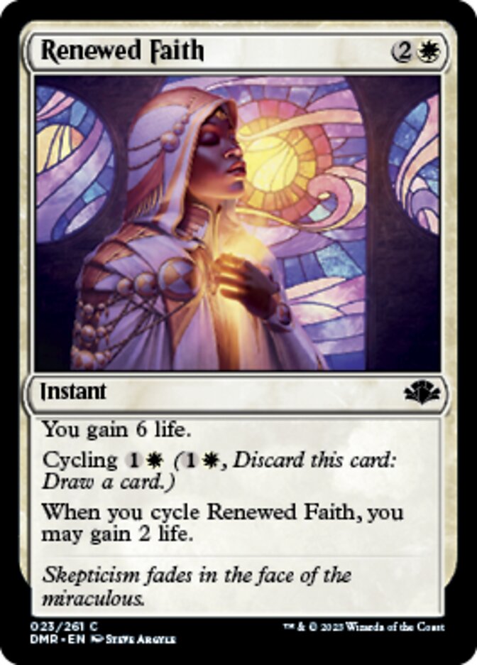 Renewed Faith [Dominaria Remastered] | The Clever Kobold