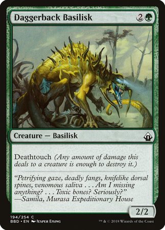 Daggerback Basilisk [Battlebond] | The Clever Kobold