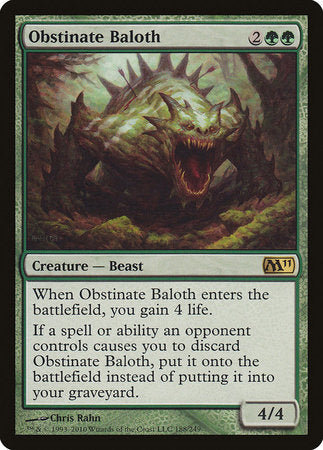 Obstinate Baloth [Magic 2011] | The Clever Kobold