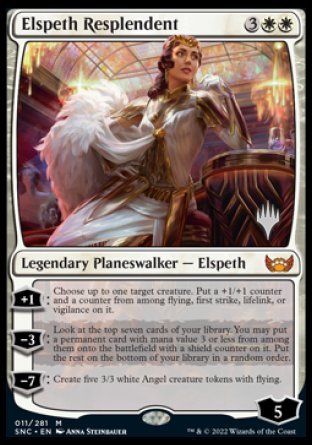Elspeth Resplendent (Promo Pack) [Streets of New Capenna Promos] | The Clever Kobold