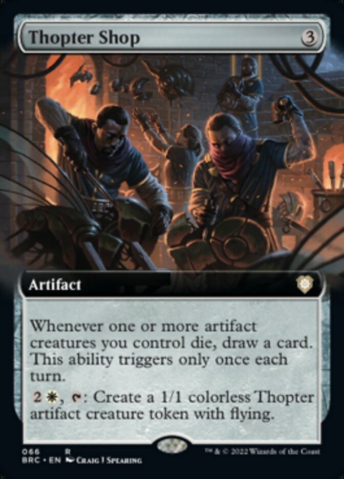 Thopter Shop (Extended Art) [The Brothers' War Commander] | The Clever Kobold