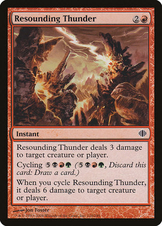 Resounding Thunder [Shards of Alara] | The Clever Kobold