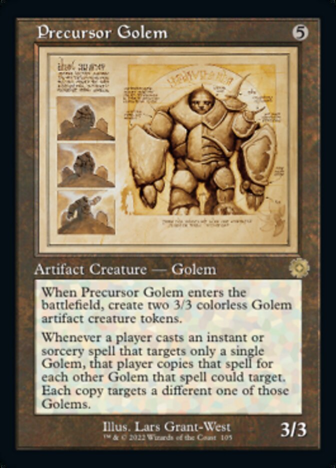 Precursor Golem (Retro Schematic) [The Brothers' War Retro Artifacts] | The Clever Kobold