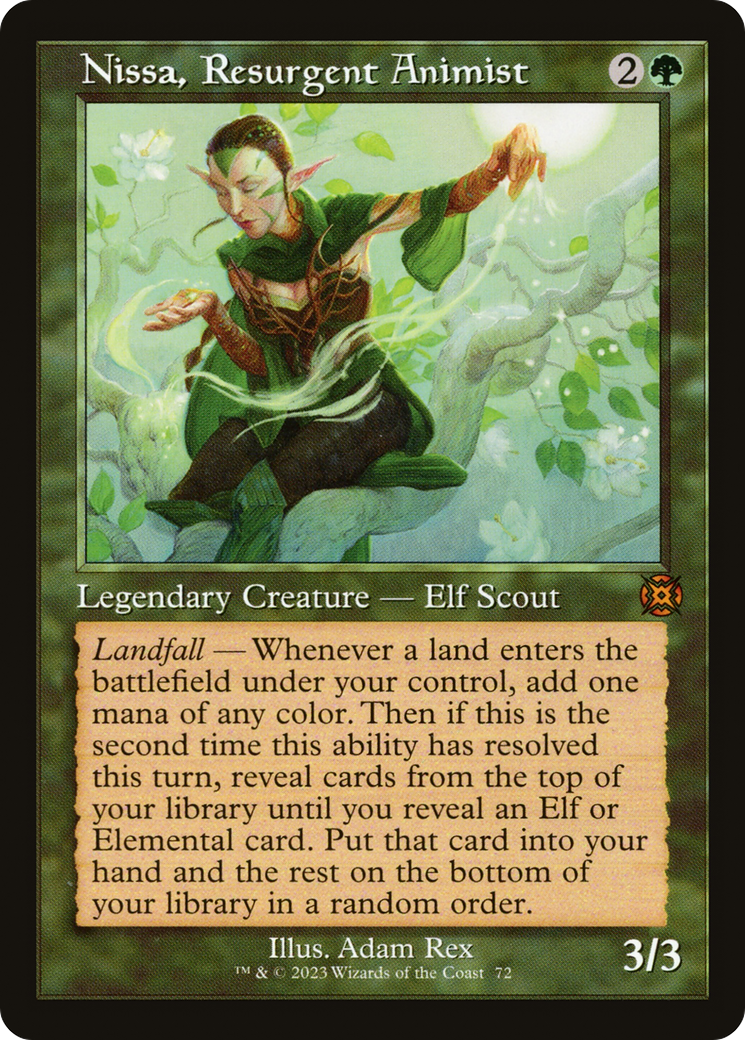 Nissa, Resurgent Animist (Retro) [March of the Machine: The Aftermath] | The Clever Kobold