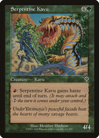 Serpentine Kavu [Invasion] | The Clever Kobold