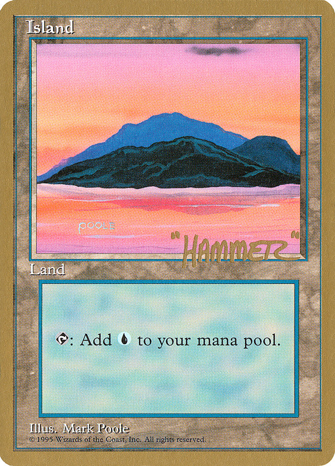 Island (shr369) (Shawn "Hammer" Regnier) [Pro Tour Collector Set] | The Clever Kobold