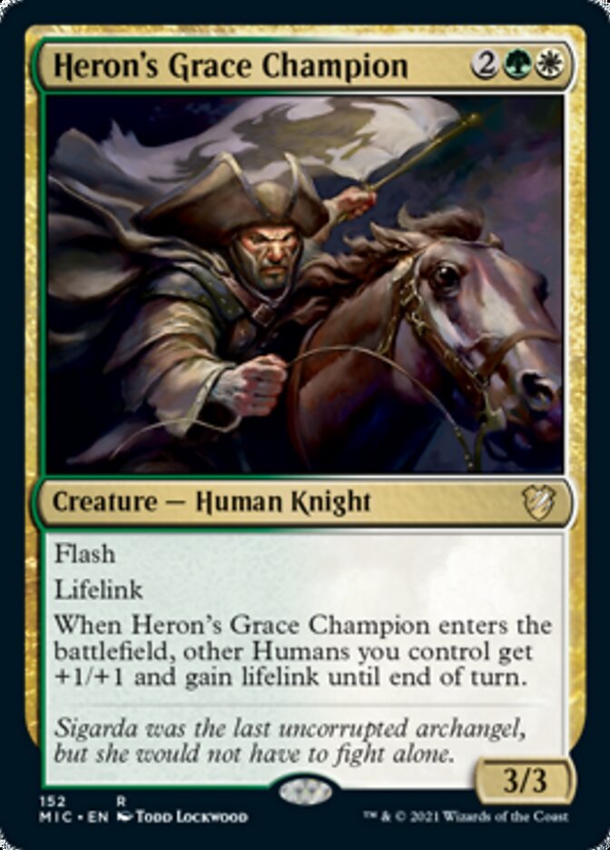 Heron's Grace Champion [Innistrad: Midnight Hunt Commander] | The Clever Kobold