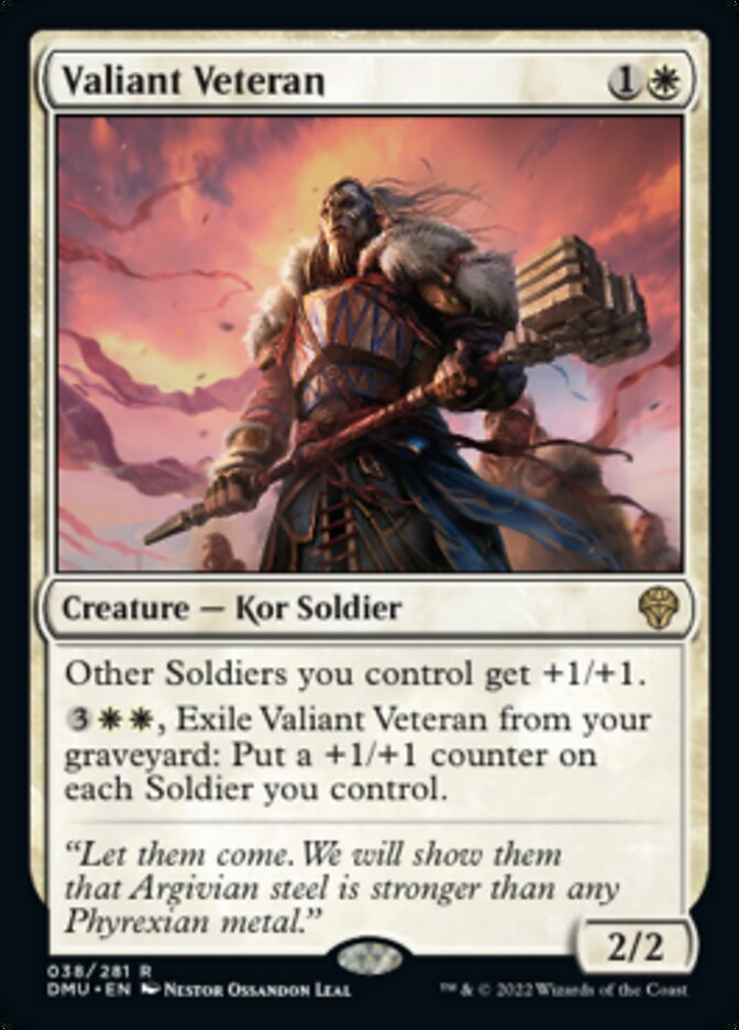 Valiant Veteran [Dominaria United] | The Clever Kobold