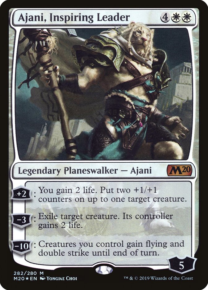 Ajani, Inspiring Leader [Core Set 2020] | The Clever Kobold