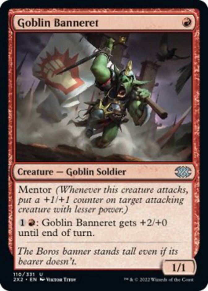 Goblin Banneret [Double Masters 2022] | The Clever Kobold